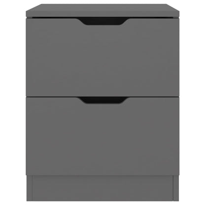 Berkfield Bedside Cabinet Grey 40x40x50 cm Engineered Wood