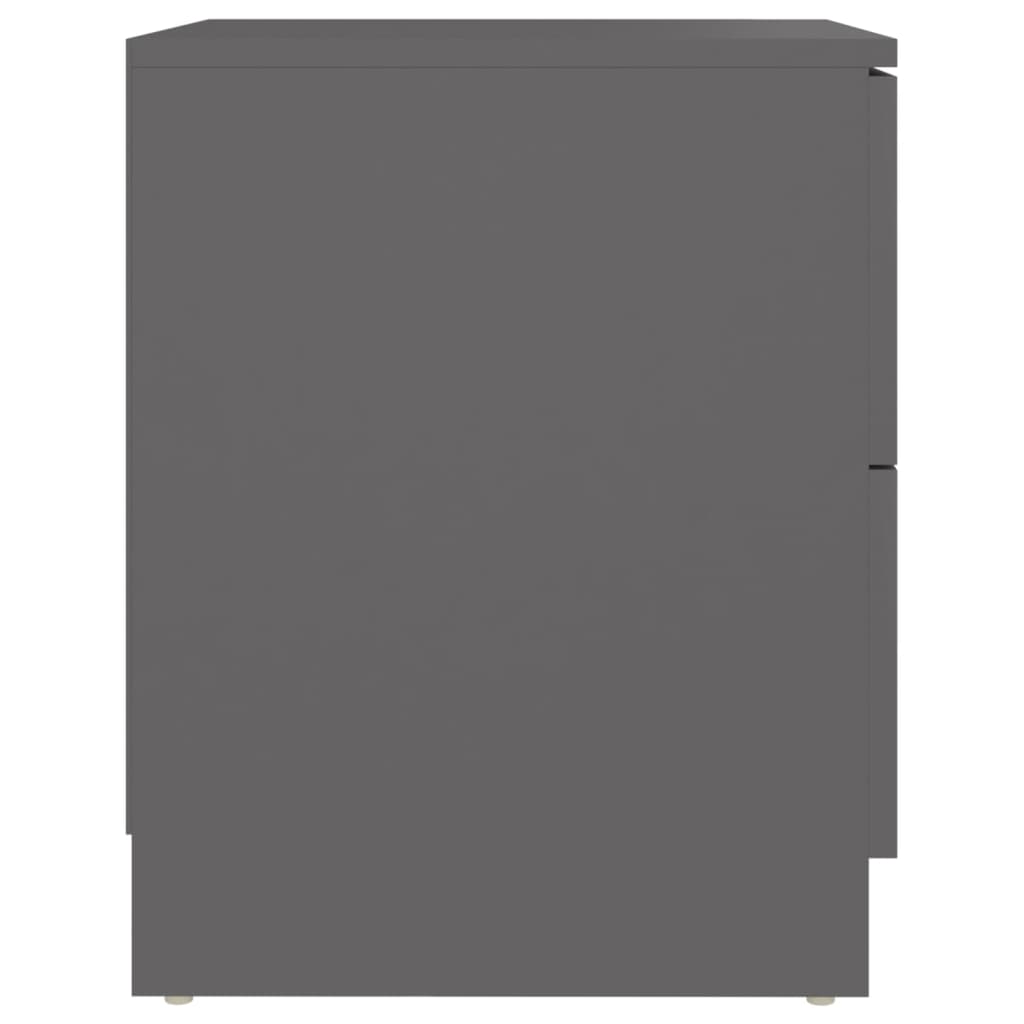 Berkfield Bedside Cabinet Grey 40x40x50 cm Engineered Wood