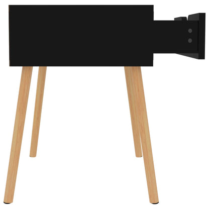 Berkfield Bedside Cabinet High Gloss Black 40x40x56 cm Engineered Wood