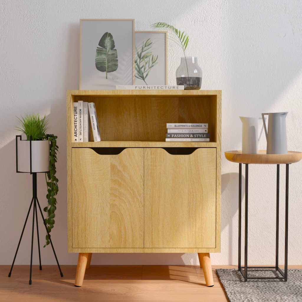 Berkfield Sideboard Sonoma Oak 60x30x72 cm Engineered Wood