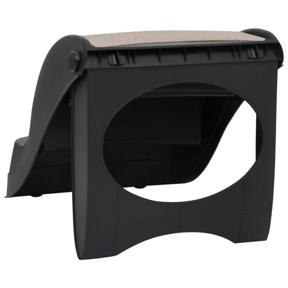 Berkfield Folding 3-Step Dog Stairs Black