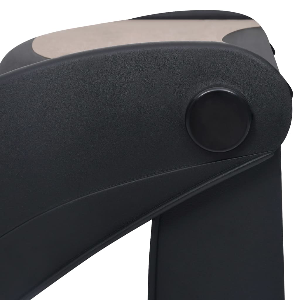 Berkfield Folding 3-Step Dog Stairs Black