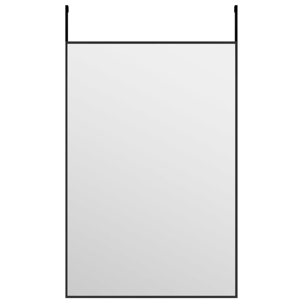 Berkfield Door Mirror Black 40x60 cm Glass and Aluminium