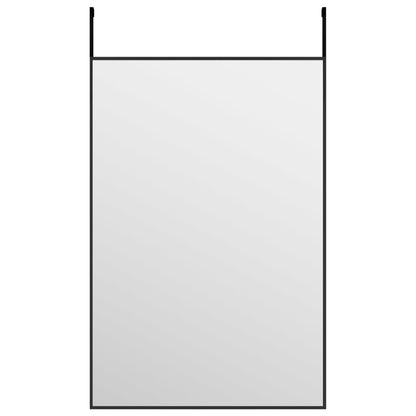 Berkfield Door Mirror Black 40x60 cm Glass and Aluminium