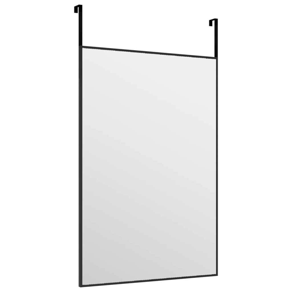 Berkfield Door Mirror Black 40x60 cm Glass and Aluminium