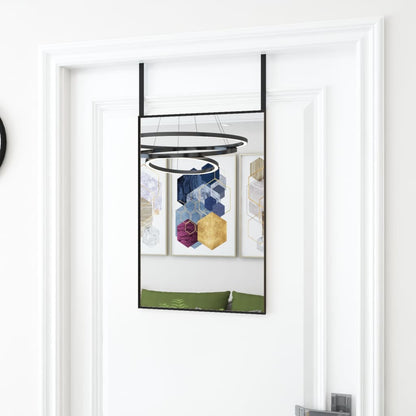 Berkfield Door Mirror Black 40x60 cm Glass and Aluminium