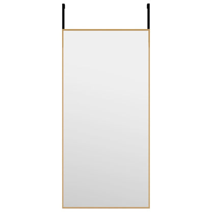Berkfield Door Mirror Gold 30x60 cm Glass and Aluminium