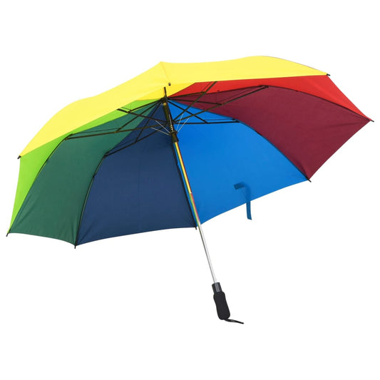 Berkfield Automatic Folding Umbrella Multicolour 124 cm