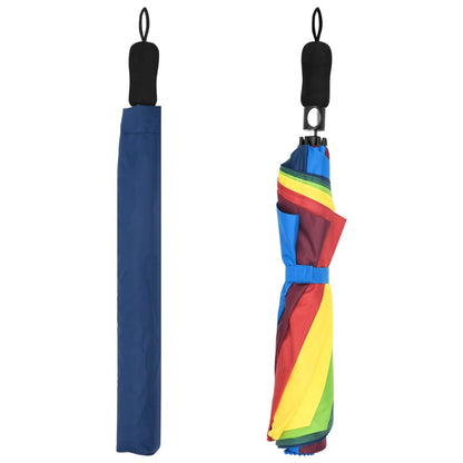 Berkfield Automatic Folding Umbrella Multicolour 124 cm