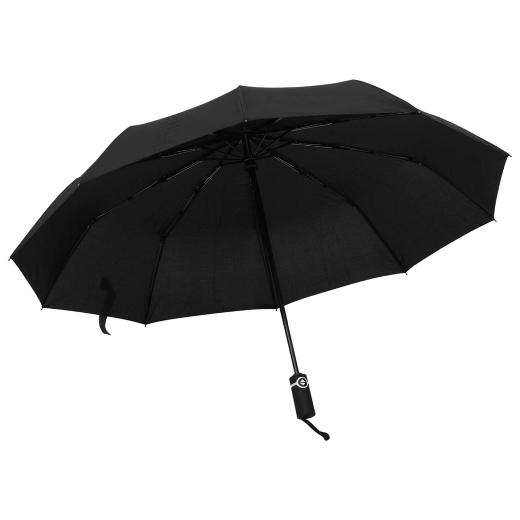 Berkfield Automatic Folding Umbrella Black 104 cm