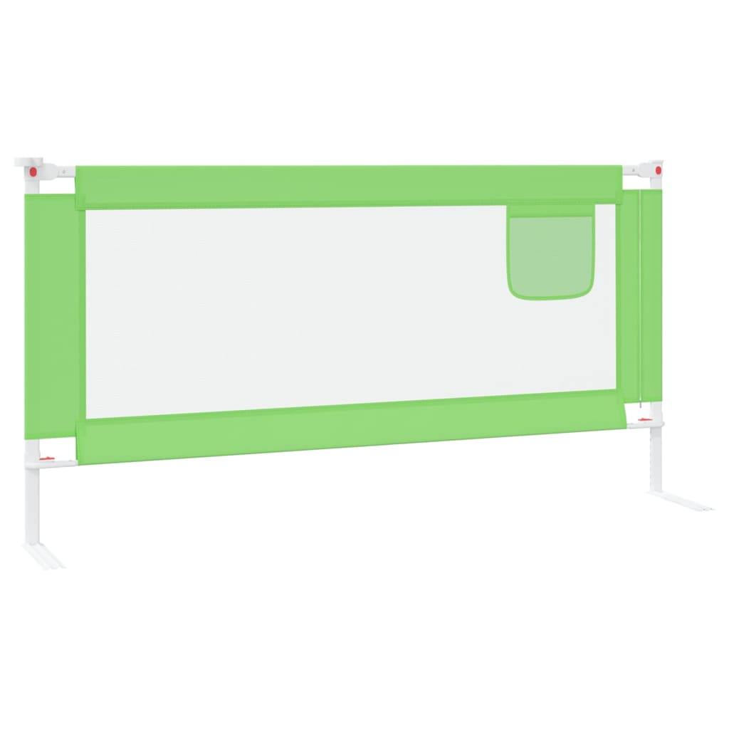 Berkfield Toddler Safety Bed Rail Green 180x25 cm Fabric