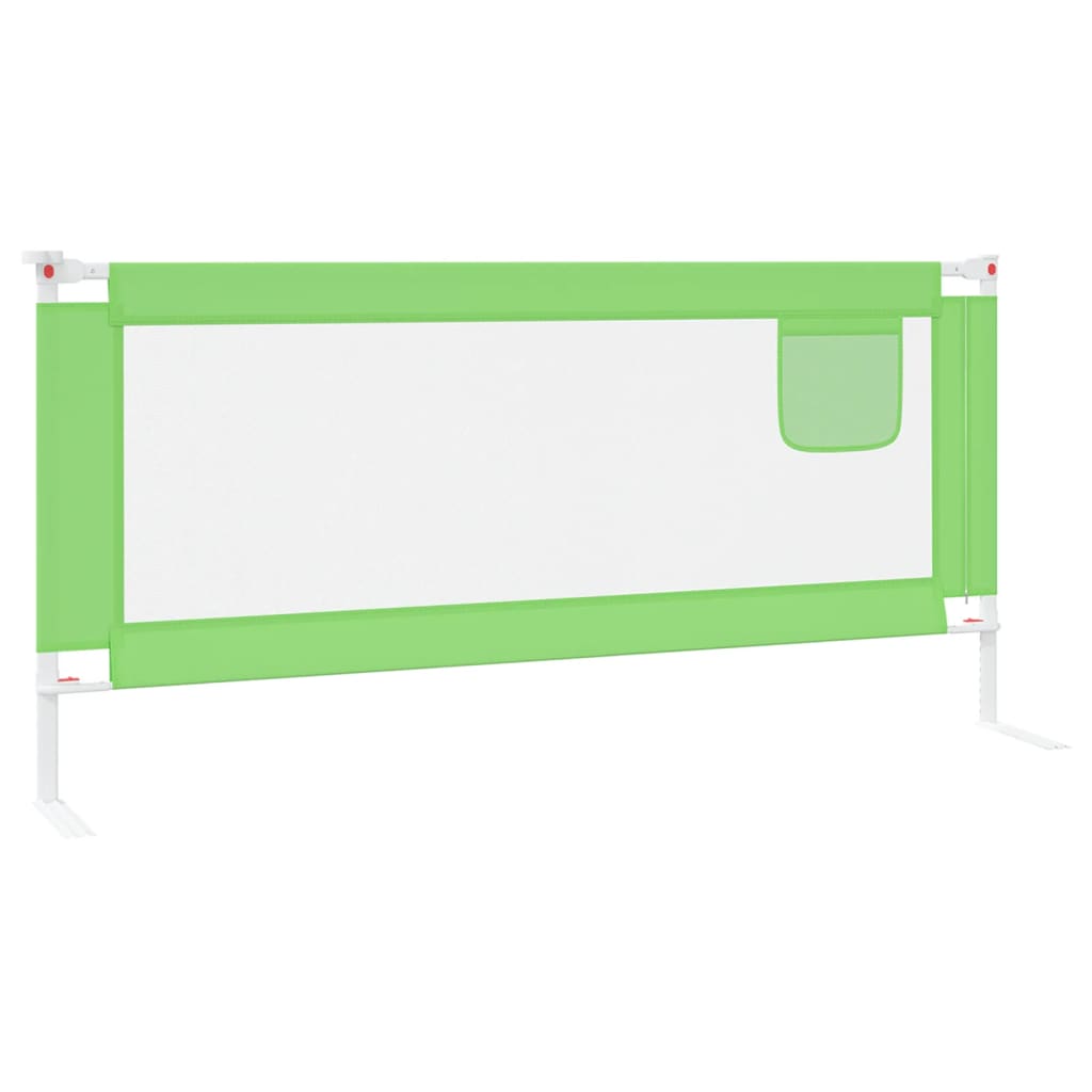 Berkfield Toddler Safety Bed Rail Green 200x25 cm Fabric
