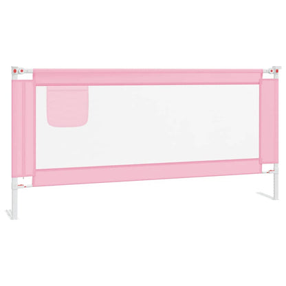 Berkfield Toddler Safety Bed Rail Pink 190x25 cm Fabric