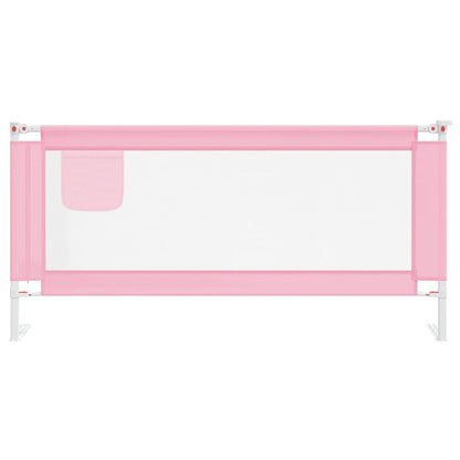 Berkfield Toddler Safety Bed Rail Pink 190x25 cm Fabric