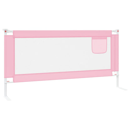 Berkfield Toddler Safety Bed Rail Pink 190x25 cm Fabric