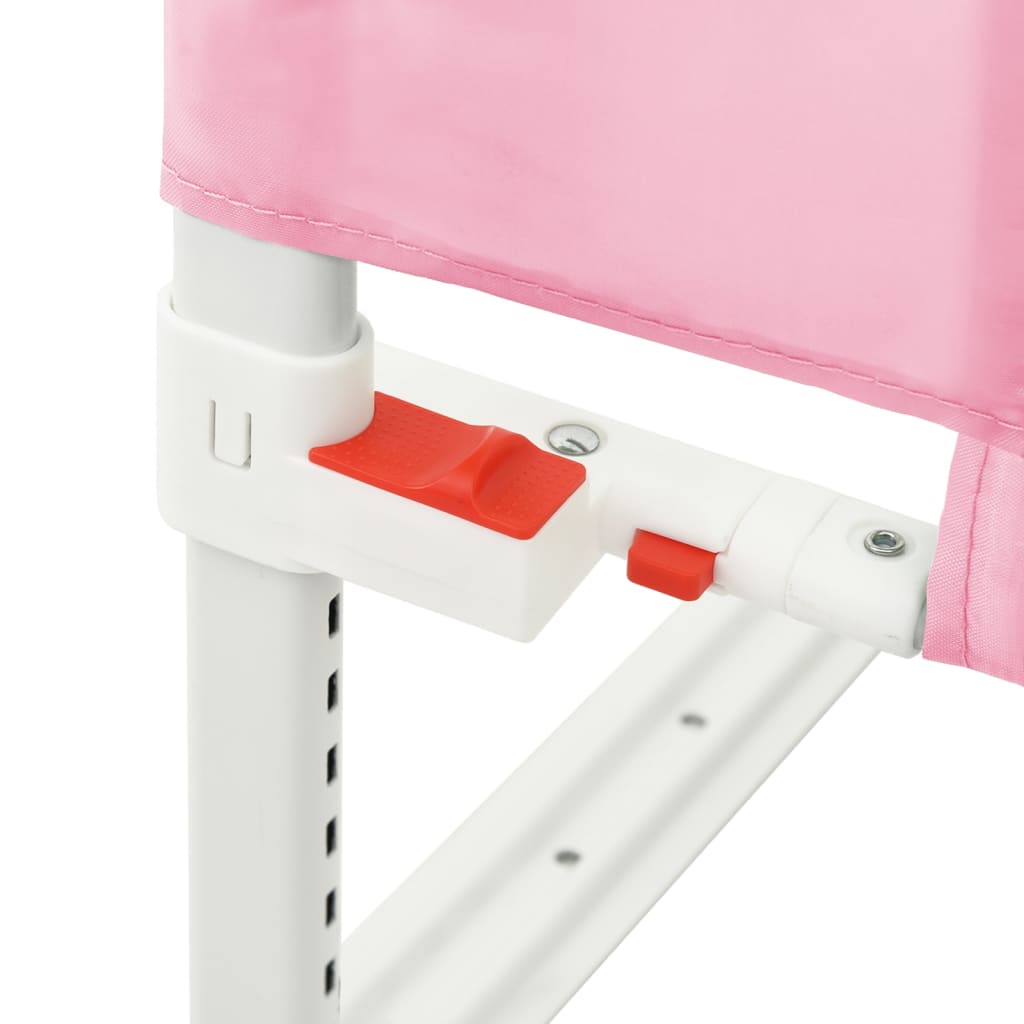 Berkfield Toddler Safety Bed Rail Pink 190x25 cm Fabric