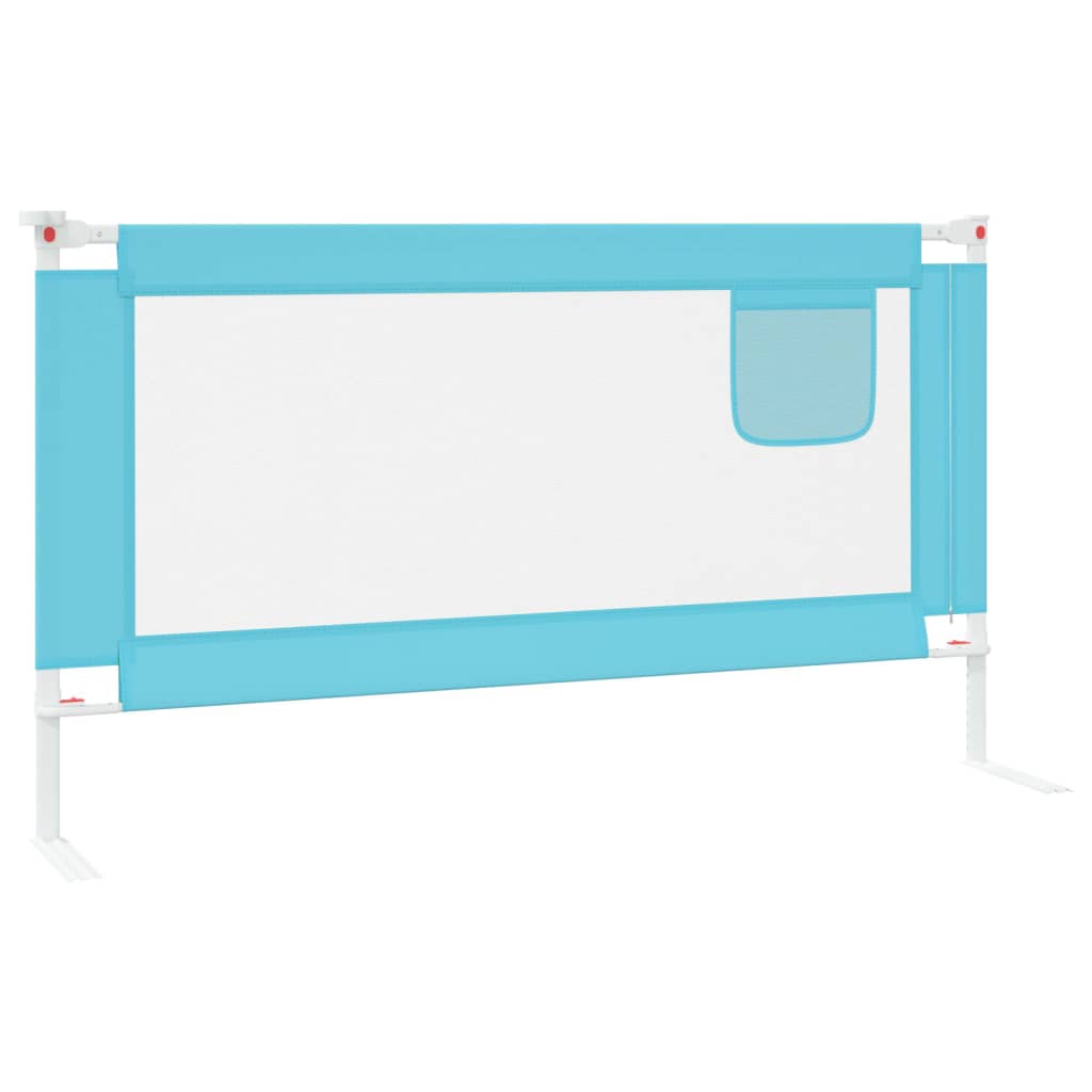 Berkfield Toddler Safety Bed Rail Blue 150x25 cm Fabric