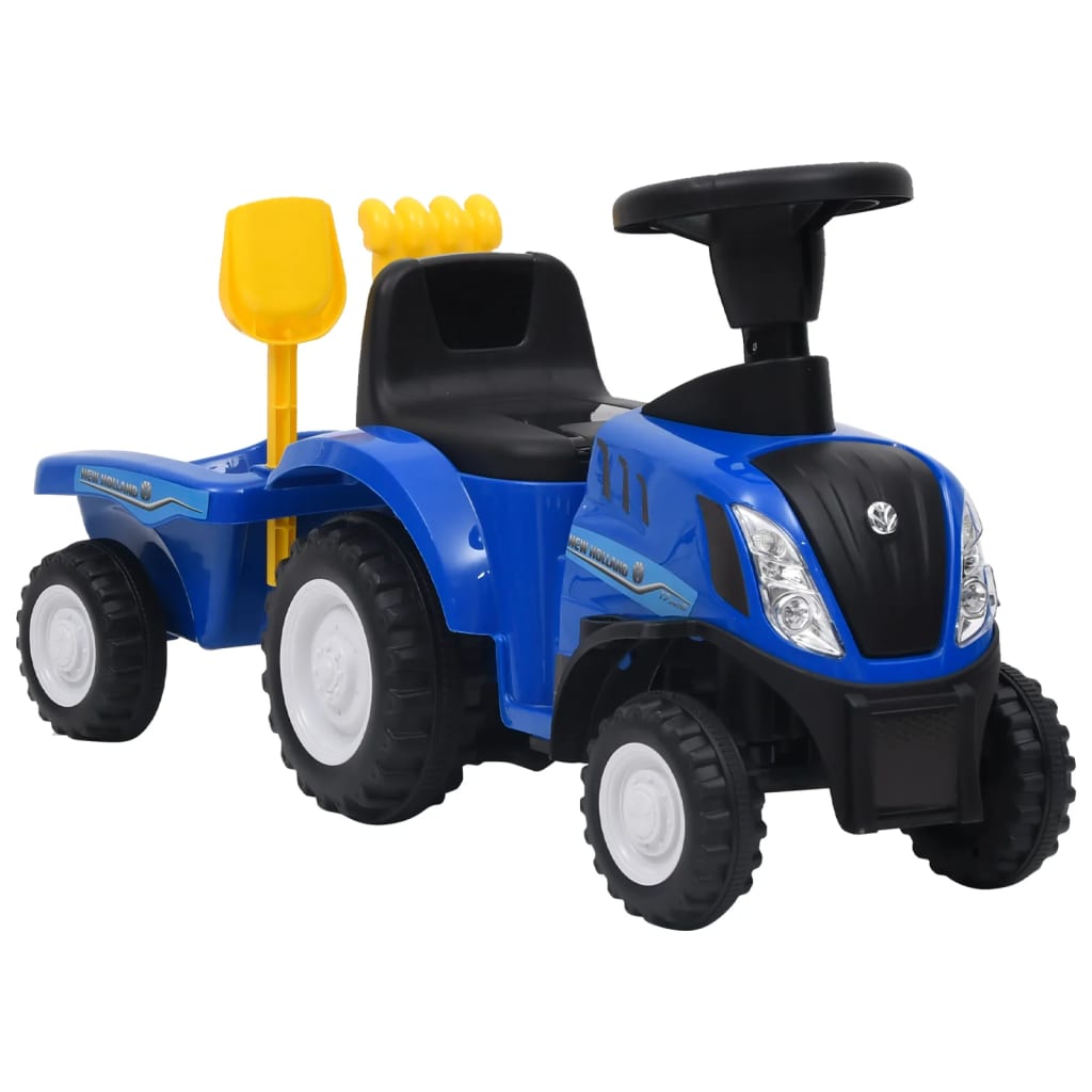 Berkfield Kids Tractor New Holland Blue