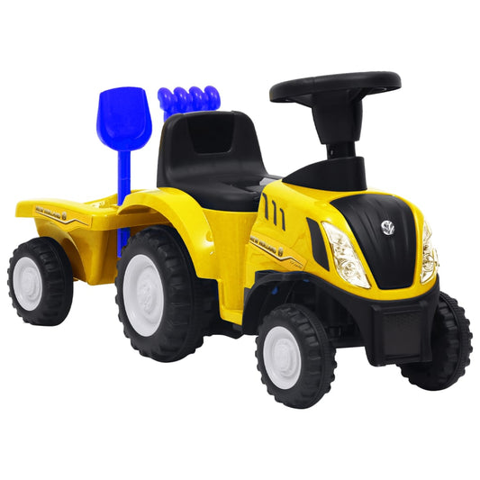 Berkfield Kids Tractor New Holland Yellow
