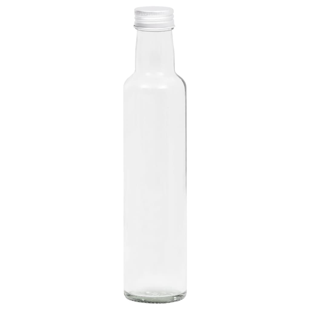 Berkfield Small Glass Bottles 260 ml with Screw Cap 20 pcs