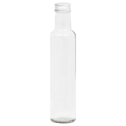 Berkfield Small Glass Bottles 260 ml with Screw Cap 20 pcs