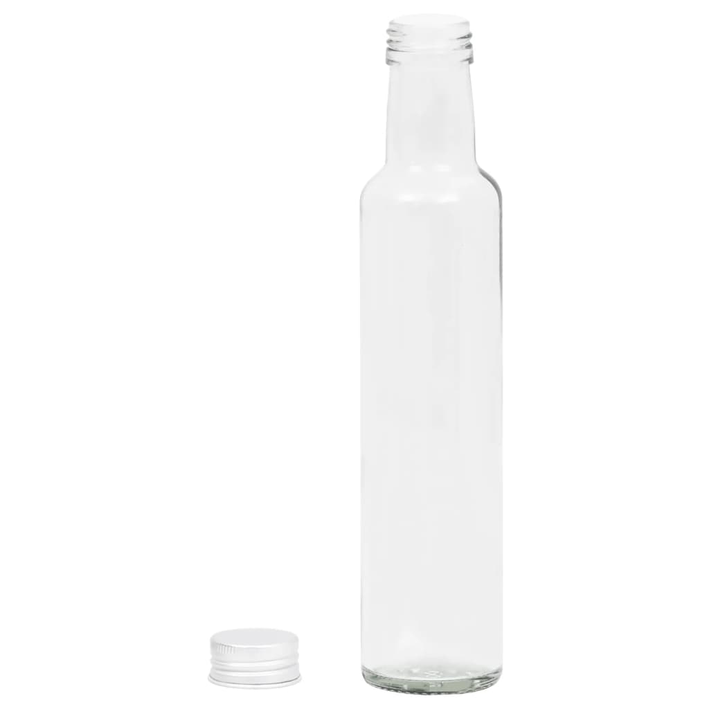Berkfield Small Glass Bottles 260 ml with Screw Cap 20 pcs