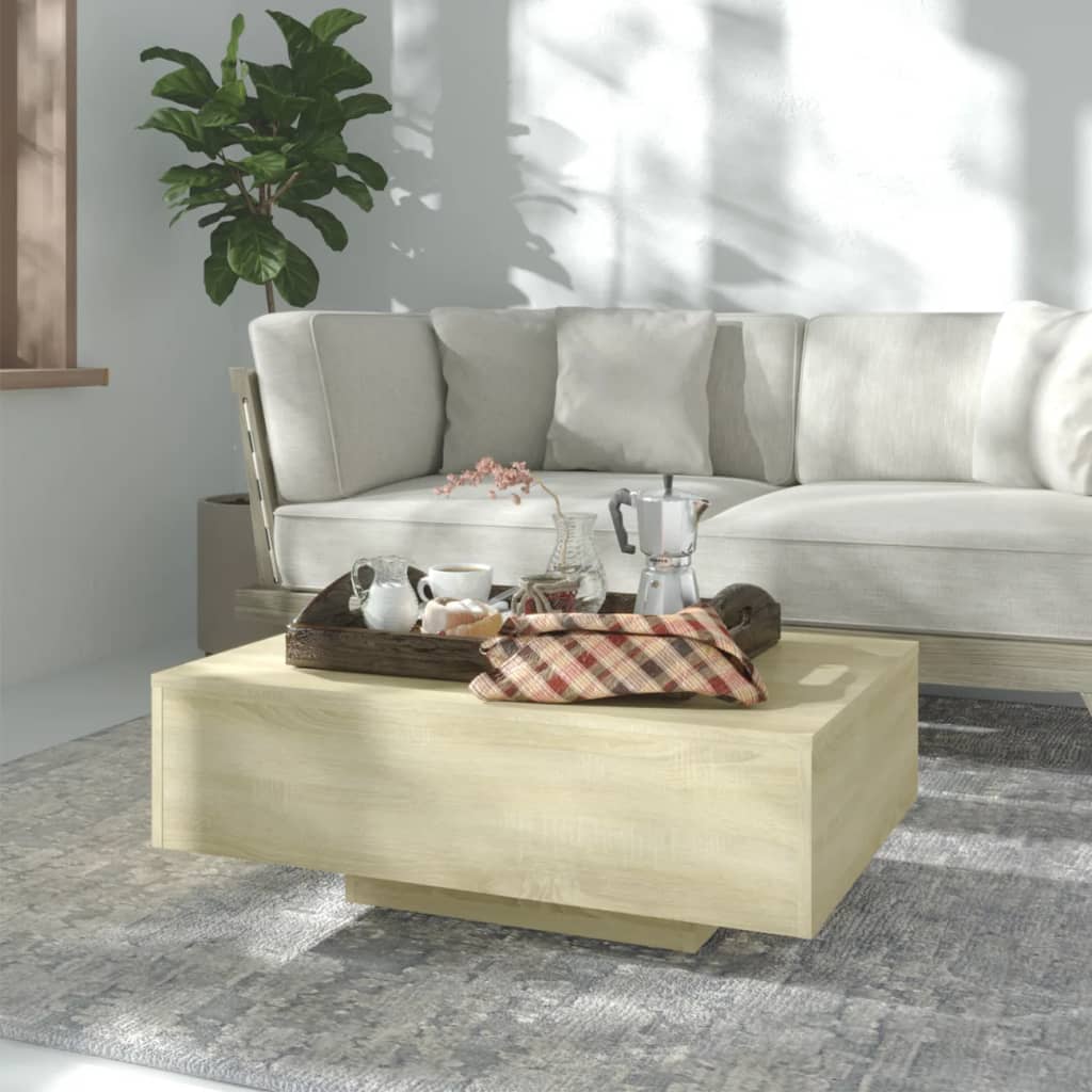 Berkfield Coffee Table Sonoma Oak 85x55x31 cm Engineered Wood