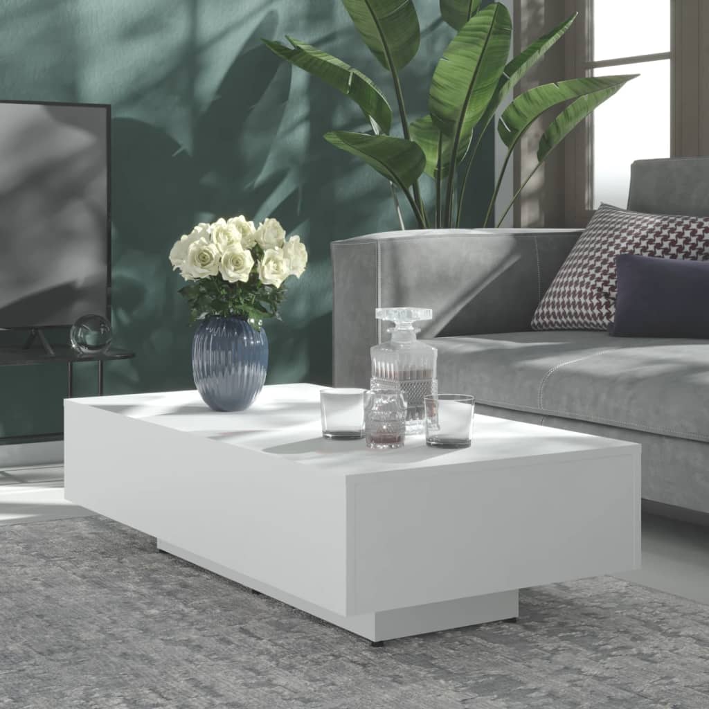 Berkfield Coffee Table White 115x60x31 cm Engineered Wood