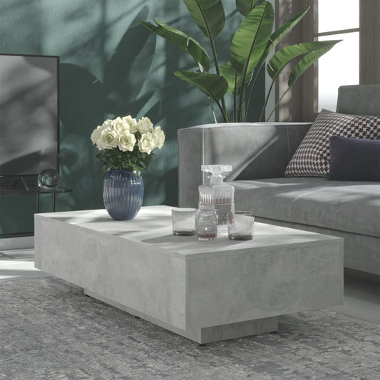 Berkfield Coffee Table Concrete Grey 115x60x31 cm Engineered Wood