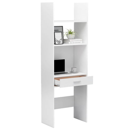 Berkfield Book Cabinet White 60x35x180 cm Engineered Wood