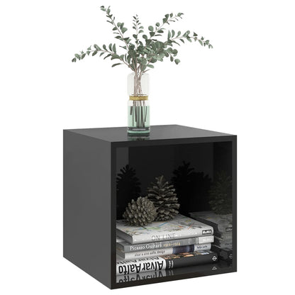 Berkfield Wall Cabinet High Gloss Black 37x37x37 cm Engineered Wood
