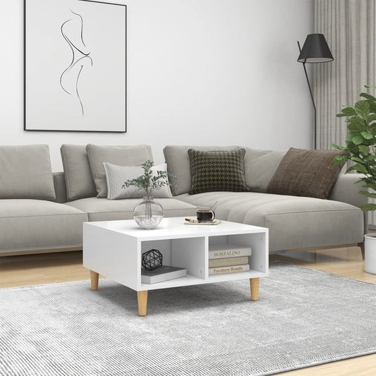 Berkfield Coffee Table White 60x60x30 cm Engineered Wood
