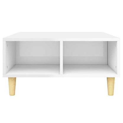 Berkfield Coffee Table High Gloss White 60x60x30 cm Engineered Wood