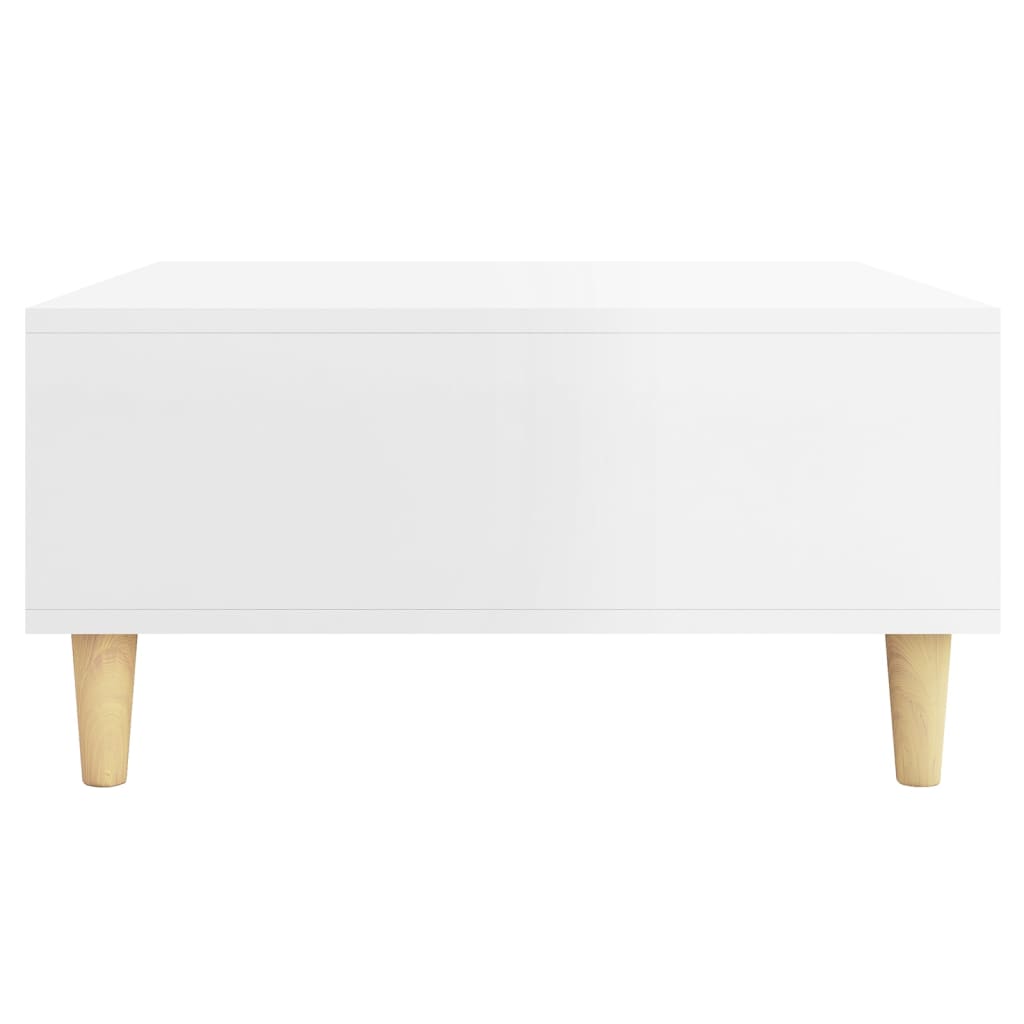 Berkfield Coffee Table High Gloss White 60x60x30 cm Engineered Wood