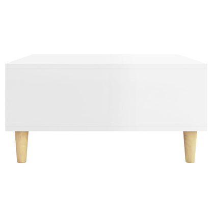 Berkfield Coffee Table High Gloss White 60x60x30 cm Engineered Wood