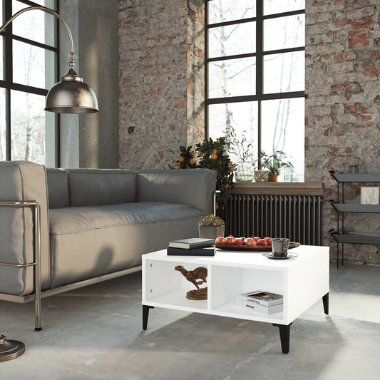 Berkfield Coffee Table White 60x60x30 cm Engineered Wood