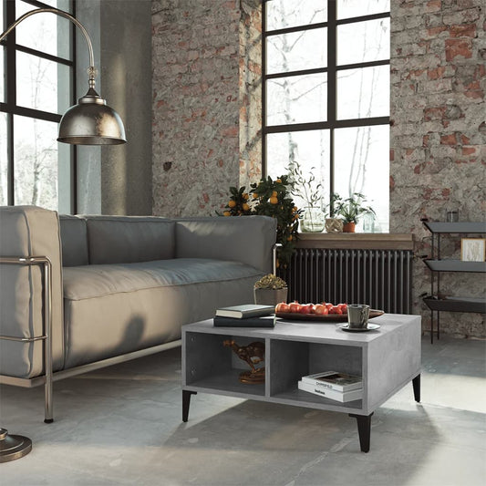 Berkfield Coffee Table Concrete Grey 60x60x30 cm Engineered Wood