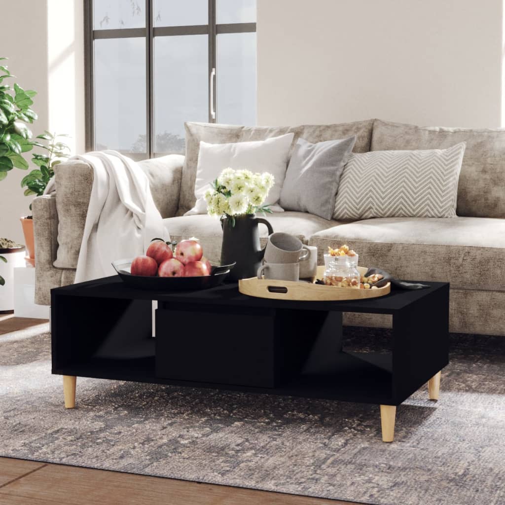 Berkfield Coffee Table Black 103.5x60x35 cm Engineered Wood
