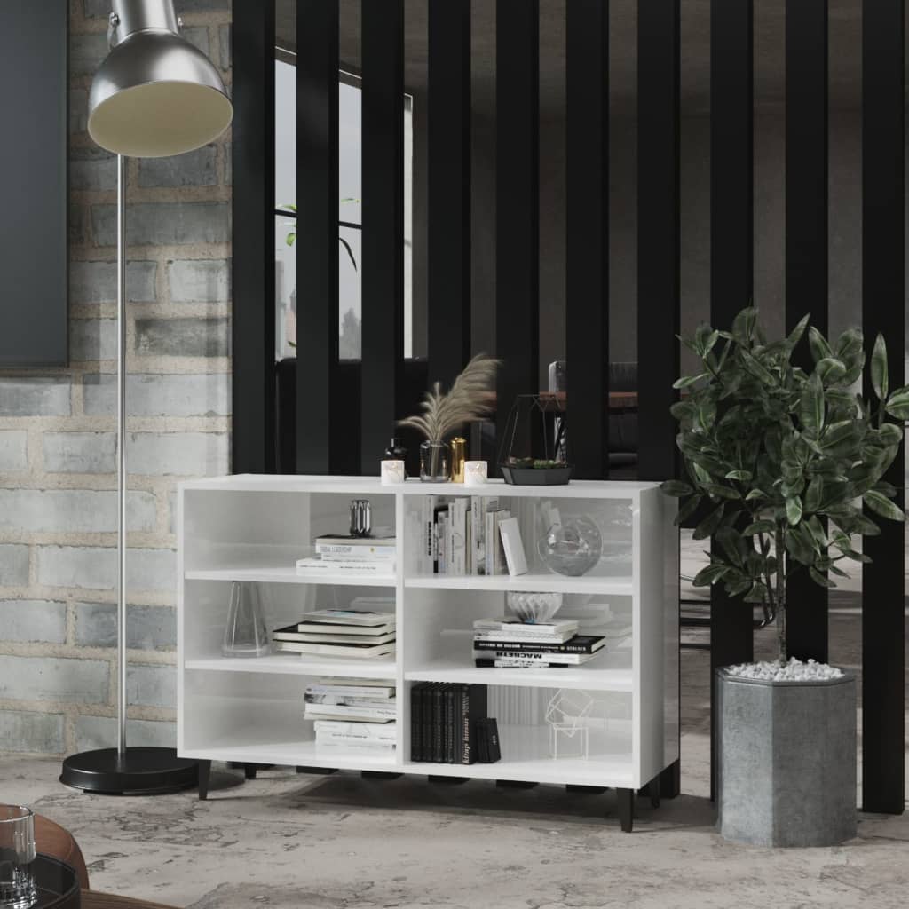 Berkfield Sideboard High Gloss White 103.5x35x70 cm Engineered Wood