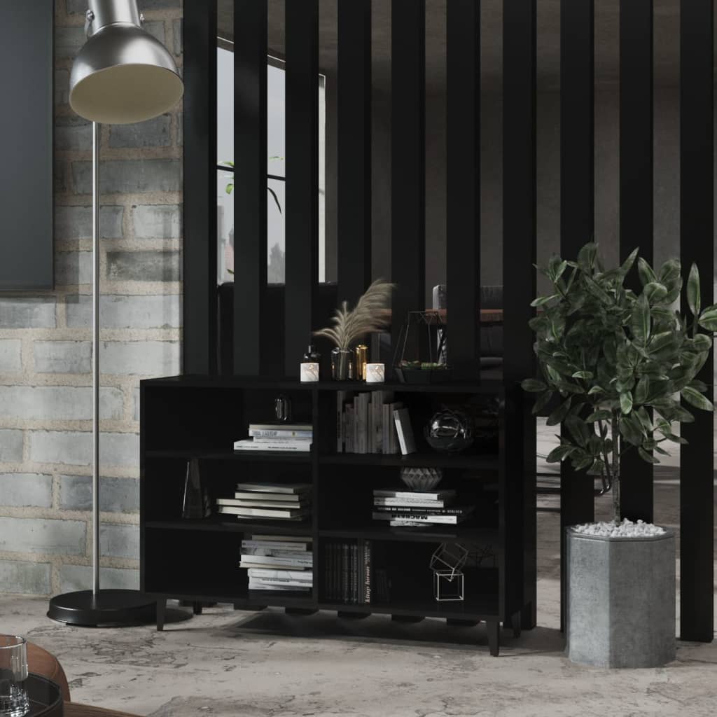 Berkfield Sideboard High Gloss Black 103.5x35x70 cm Engineered Wood