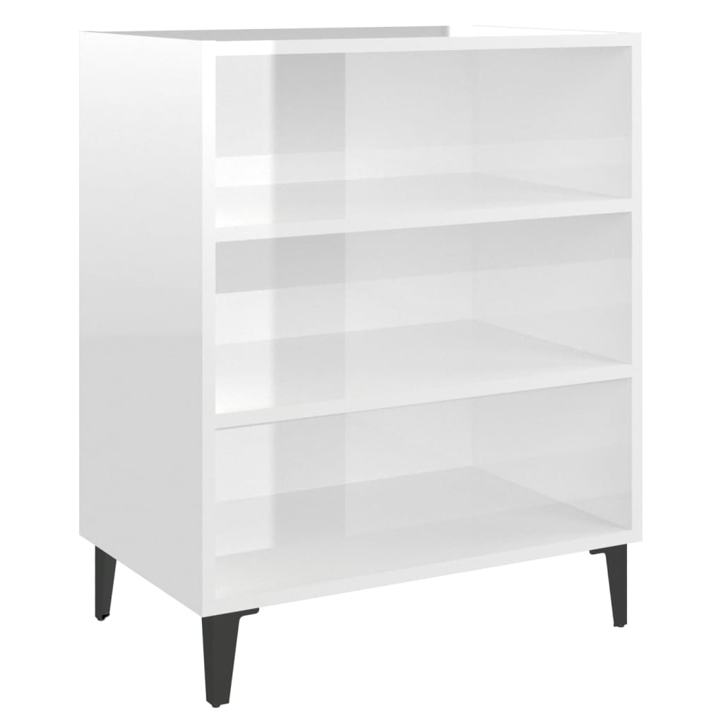 Berkfield Sideboard High Gloss White 57x35x70 cm Engineered Wood