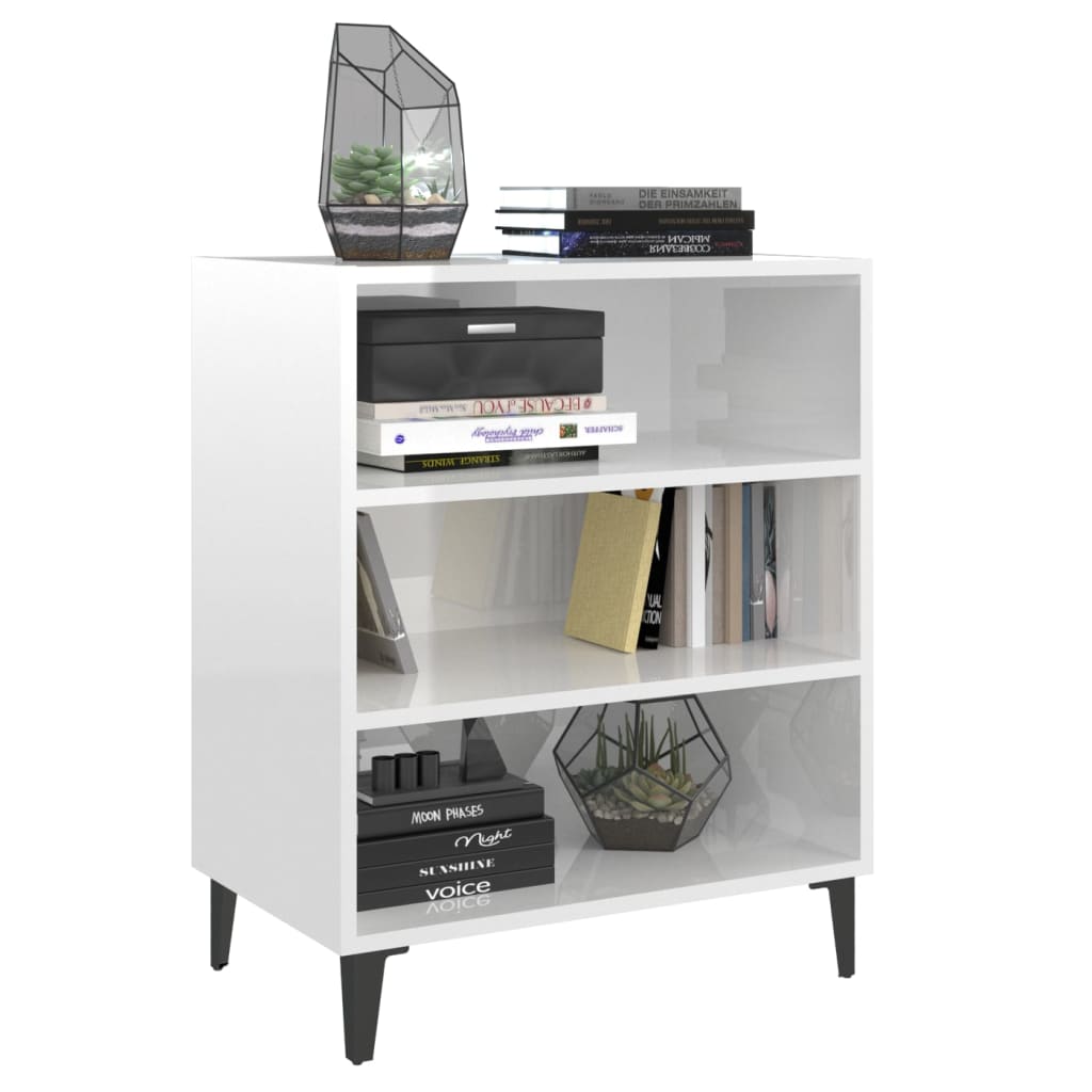 Berkfield Sideboard High Gloss White 57x35x70 cm Engineered Wood