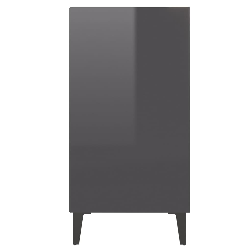 Berkfield Sideboard High Gloss Grey 57x35x70 cm Engineered Wood