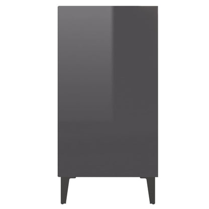 Berkfield Sideboard High Gloss Grey 57x35x70 cm Engineered Wood