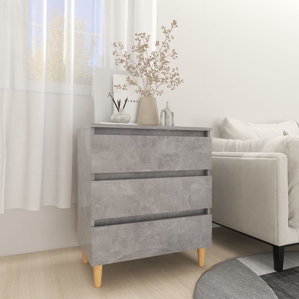 Berkfield Sideboard Concrete Grey 60x35x69 cm Engineered Wood