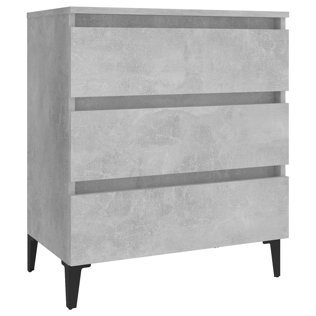Berkfield Sideboard Concrete Grey 60x35x69 cm Engineered Wood