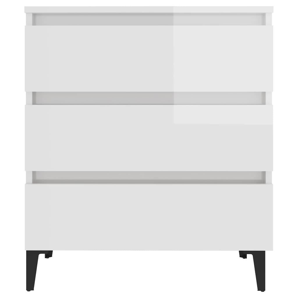 Berkfield Sideboard High Gloss White 60x35x69 cm Engineered Wood