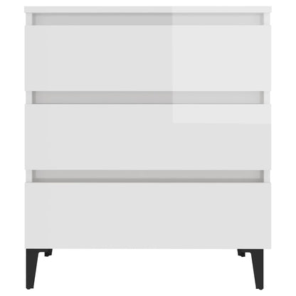 Berkfield Sideboard High Gloss White 60x35x69 cm Engineered Wood