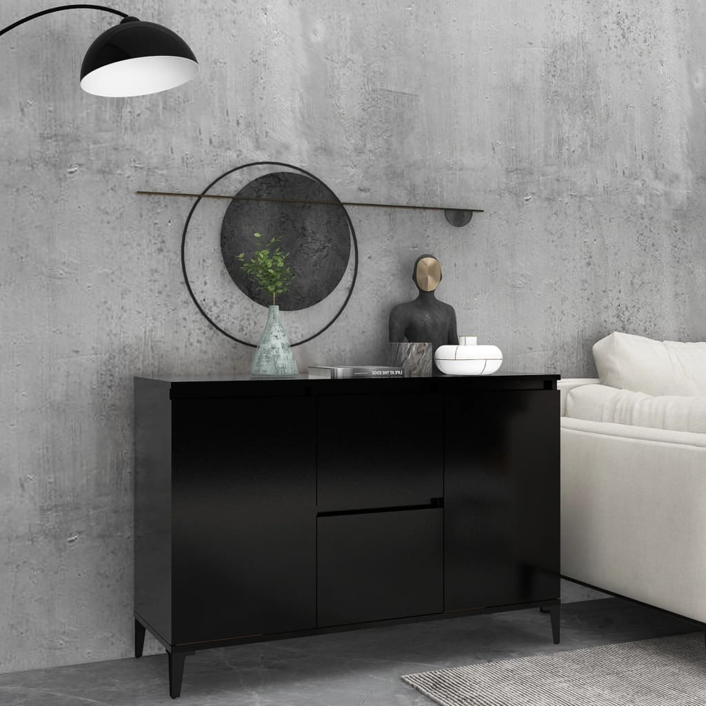 Berkfield Sideboard Black 104x35x70 cm Engineered Wood