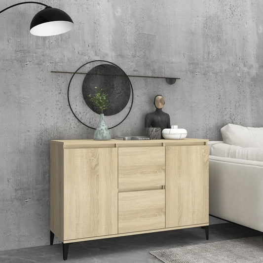 Berkfield Sideboard Sonoma Oak 104x35x70 cm Engineered Wood